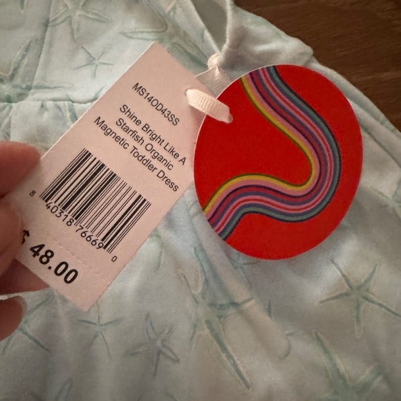 NWT MAGNETIC ME STARFISH ORGANIC COTTON DRESS
WI BOW Sz 2T - Picture 6 of 7